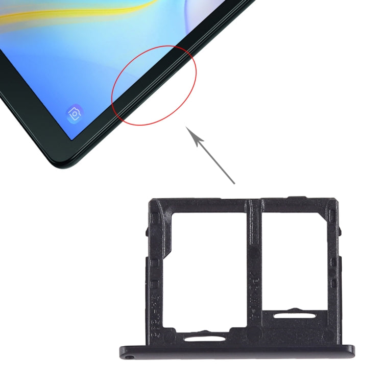 For Galaxy Tab A 10.5 inch T595 4G SIM Card Tray + Micro SD Card Tray