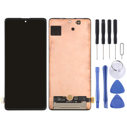 Original Super AMOLED Material LCD Screen and Digitizer Full Assembly for Galaxy A71 4G