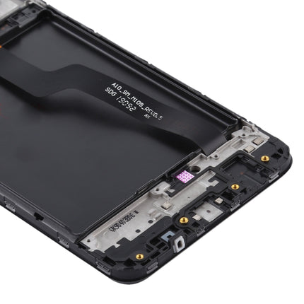 LCD Screen and Digitizer Full Assembly With Frame for Samsung Galaxy A10 / SM-A105F (Single Card Version)