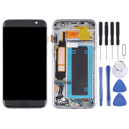 OLED Material LCD Screen and Digitizer Full Assembly With Frame for Samsung Galaxy S7 Edge / SM-G935F, For Samsung Galaxy S7 Edge (OLED Material)