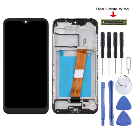 LCD Screen and Digitizer Full Assembly With Frame (Flex Cable Wide) for Samsung Galaxy A01 SM-A015M