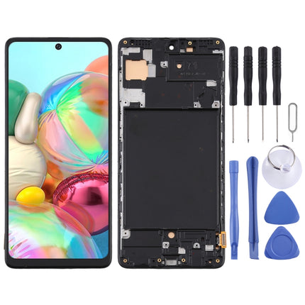TFT Material LCD Screen and Digitizer Full Assembly With Frame (Not Supporting Fingerprint Identification) for Samsung Galaxy A71 / SM-A715, For Samsung Galaxy A71(TFT)