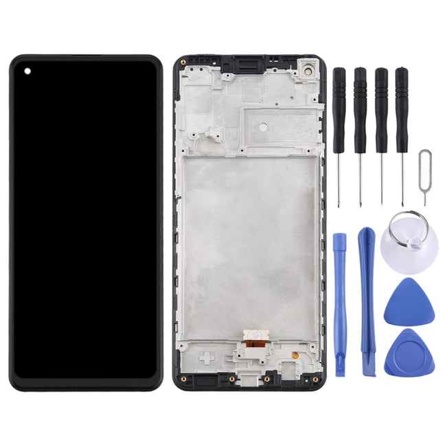 LCD Screen and Digitizer Full Assembly With Frame for Samsung Galaxy A21s / SM-A217, For Samsung Galaxy A21s
