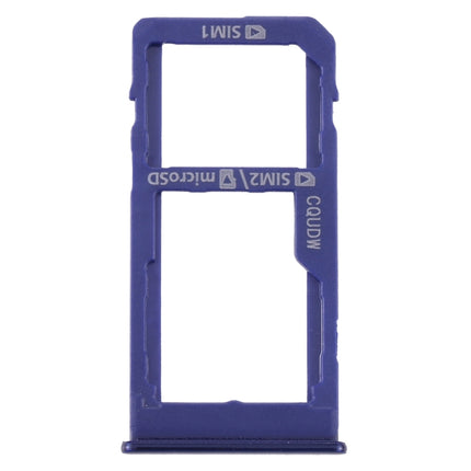 For Samsung Galaxy M40 SM-M405 SIM Card Tray + SIM Card Tray / Micro SD Card Tray, For Samsung Galaxy M40 (dual card), For Samsung Galaxy M40 (dual card) (Baby Blue)
