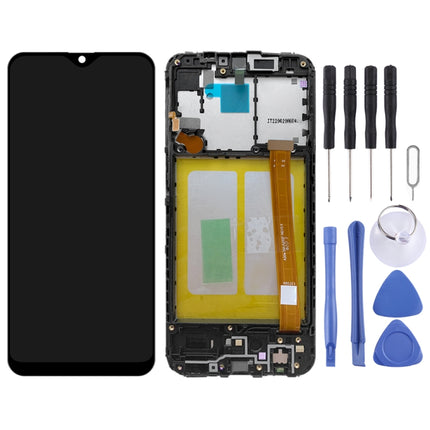 Original LCD Screen and Digitizer Full Assembly With Frame for Samsung Galaxy A20e SM-A202