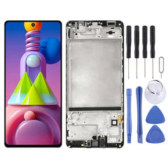 Original LCD Screen and Digitizer Full Assembly With Frame for Samsung Galaxy M51 SM-M515