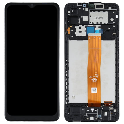Original LCD Screen and Digitizer Full Assembly with Frame for Samsung Galaxy A12 4G SM-A125F
