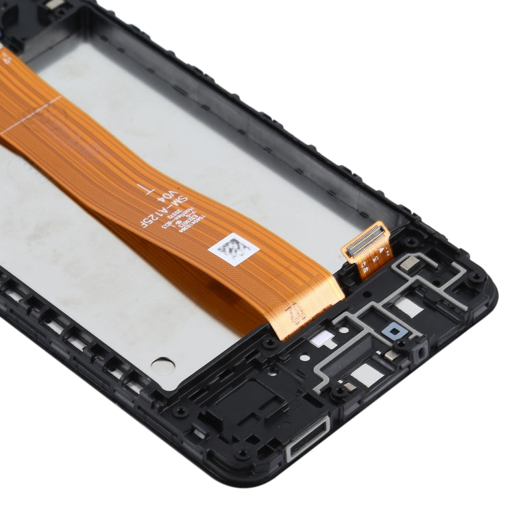 Original LCD Screen and Digitizer Full Assembly with Frame for Samsung Galaxy A12 4G SM-A125F