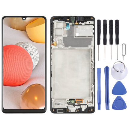 Original LCD Screen and Digitizer Full Assembly with Frame for Samsung Galaxy A42 5G SM-A426, For Samsung Galaxy A42 5G (Original)