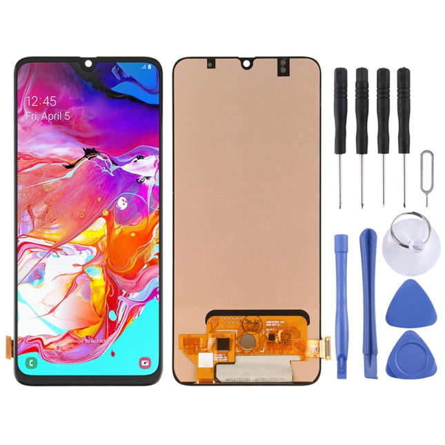 OLED Material LCD Screen and Digitizer Full Assembly for Samsung Galaxy A70 SM-A705 (6.7 inch), For Samsung Galaxy A70  (6.7 inch)