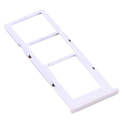 For Samsung Galaxy A12 SM-A125 SIM Card Tray + SIM Card Tray + Micro SD Card Tray, For Samsung Galaxy A12 (Dual Card)