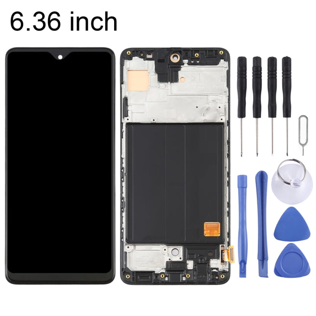 OLED Material LCD Screen and Digitizer Full Assembly with Frame for Samsung Galaxy A51 4G SM-A515(6.36 inch), For Samsung Galaxy A51 4G (OLED)
