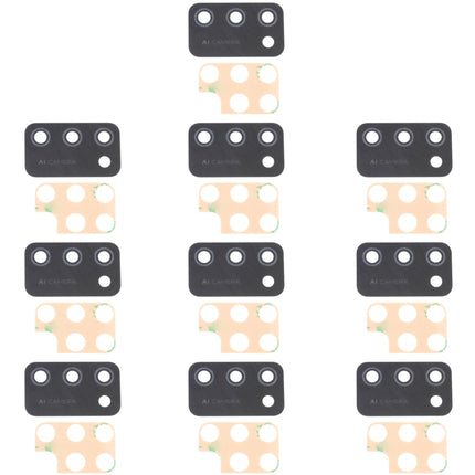 For Samsung Galaxy M02S SM-M025 10pcs Back Camera Lens, For Samsung Galaxy M02s