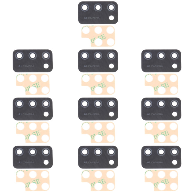 For Samsung Galaxy A02s SM-A025F 10pcs Back Camera Lens