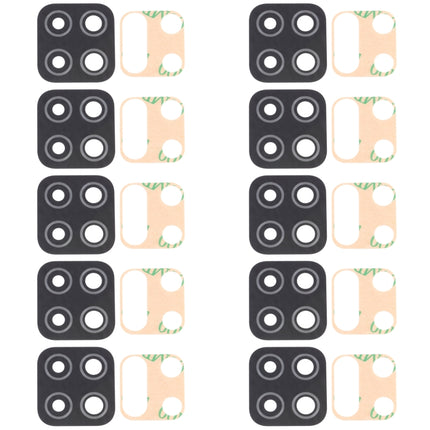 For Samsung Galaxy M12 SM-M127 10pcs Back Camera Lens, For Samsung Galaxy M12