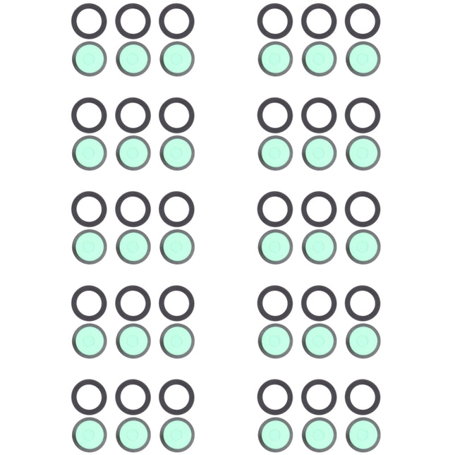 For Samsung Galaxy S21 5G SM-G991 10pcs Back Camera Lens