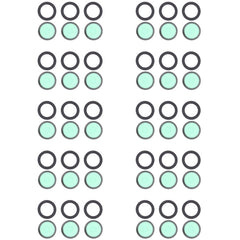 For Samsung Galaxy S21 5G SM-G991 10pcs Back Camera Lens