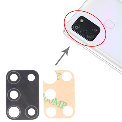 For Samsung Galaxy A21s SM-A217 10pcs Back Camera Lens, For Samsung Galaxy A21s