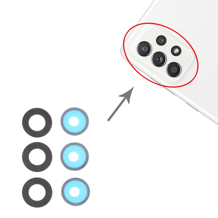For Samsung Galaxy A52 5G SM-A526 10pcs Back Camera Lens, For Samsung Galaxy A52 5G