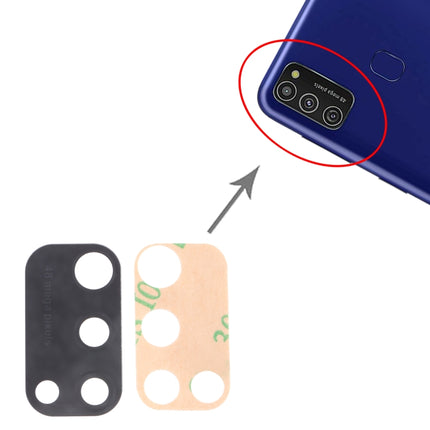 For Samsung Galaxy M21 SM-M215 10pcs Back Camera Lens, For Samsung Galaxy M21