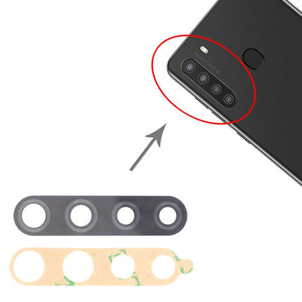 For Samsung Galaxy A21 SM-A215 10pcs Back Camera Lens, For Samsung Galaxy A21