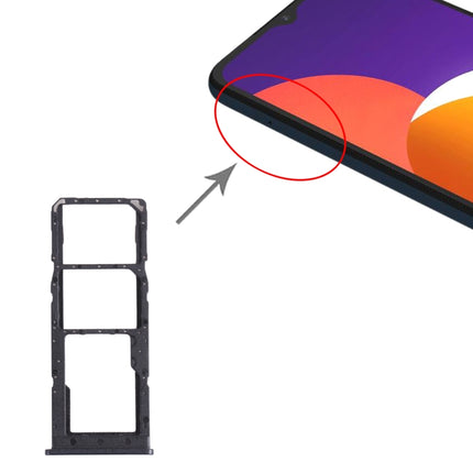 For Samsung Galaxy M12 SM-M127 SIM Card Tray + SIM Card Tray + Micro SD Card Tray, For Samsung Galaxy M12