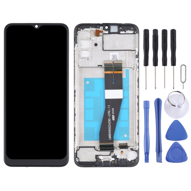 Original LCD Screen and Digitizer Full Assembly With Frame for Samsung Galaxy A02s SM-A025F(GB Version), For Samsung Galaxy A02s (GB Version)