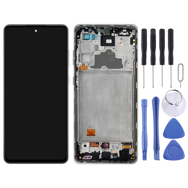 Original LCD Screen and Digitizer Full Assembly With Frame for Samsung Galaxy A72 SM-A725(4G Version)