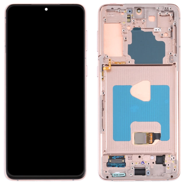 Original LCD Screen and Digitizer Full Assembly With Frame for Samsung Galaxy S21+ 5G SM-G996, For Samsung Galaxy S21+ 5G(Original)