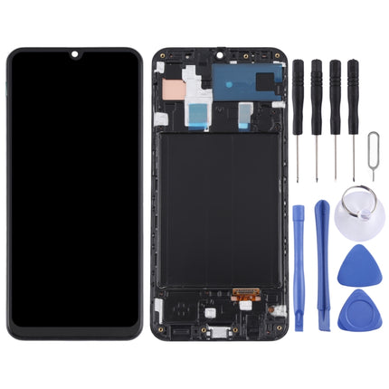 Original LCD Screen and Digitizer Full Assembly with Frame for Samsung Galaxy A30 SM-A305