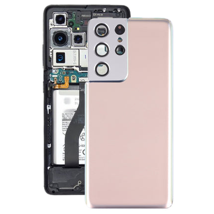 For Samsung Galaxy S21 Ultra 5G Battery Back Cover with Camera Lens Cover , For Samsung Galaxy S21 Ultra 5G(with Camera Cover)