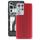For Samsung Galaxy S21 Ultra 5G(with Camera Cover) / Red