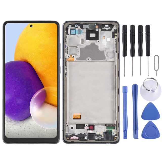 incell Material LCD Screen and Digitizer Full Assembly with Frame (Not Supporting Fingerprint Identification) for Samsung Galaxy A72 4G SM-A725, For Samsung Galaxy A72 4G(incell)
