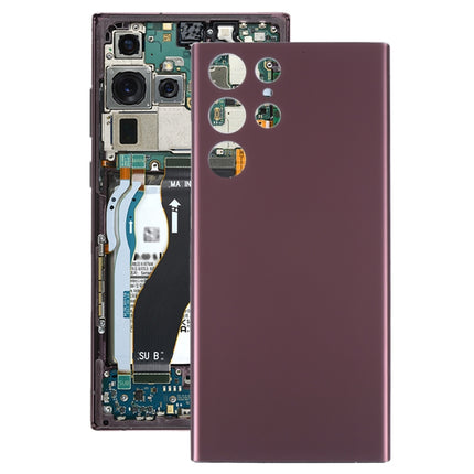For Samsung Galaxy S22 Ultra Battery Back Cover , For Samsung Galaxy S22 Ultra, For Samsung Galaxy S22 Ultra(Dark Red)