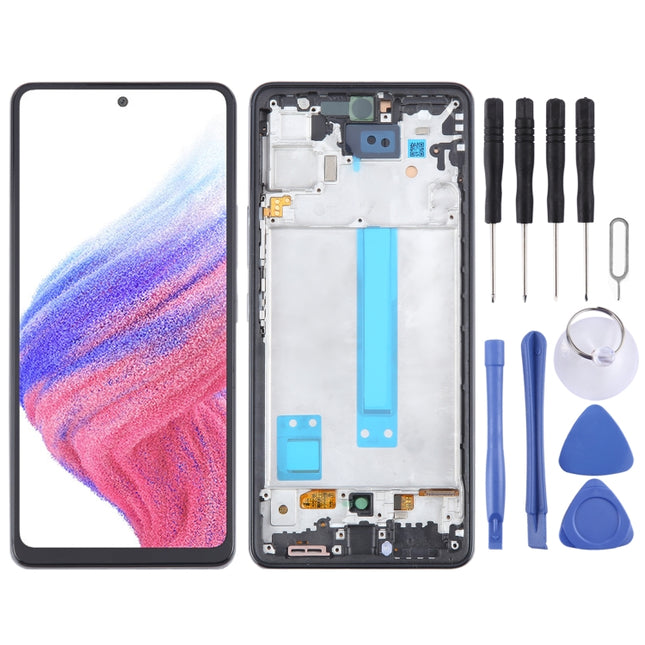 incell LCD Screen For Samsung Galaxy A53 5G SM-A536 Digitizer Full Assembly with Frame,Not Supporting Fingerprint Identification, For Samsung Galaxy A53 5G