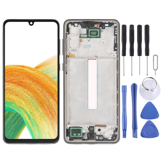 incell LCD Screen For Samsung Galaxy A33 5G SM-A336 Digitizer Full Assembly with Frame,Not Supporting Fingerprint Identification, For Samsung Galaxy A33 5G