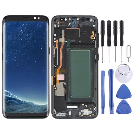 5.7 inch OLED LCD Screen For Samsung Galaxy S8 SM-G950 Digitizer Full Assembly with Frame, For Samsung Galaxy S8