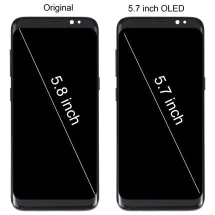 5.7 inch OLED LCD Screen For Samsung Galaxy S8 SM-G950 Digitizer Full Assembly with Frame, For Samsung Galaxy S8