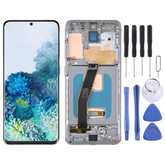 OLED LCD Screen For Samsung Galaxy S20 SM-G980 Digitizer Full Assembly with Frame, For Samsung Galaxy S20