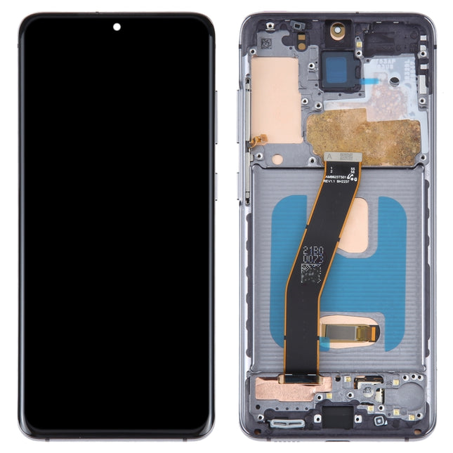 OLED Material LCD Screen for Samsung Galaxy S20 SM-G980 Digitizer Full Assembly With Frame, For Samsung Galaxy S20