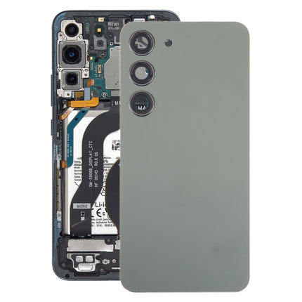 For Samsung Galaxy S23 SM-S911B OEM Glass Battery Back Cover with Camera Lens Frame, For Samsung Galaxy S23 (with Camera Cover)