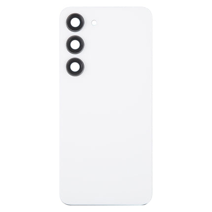 For Samsung Galaxy S23 SM-S911B OEM Glass Battery Back Cover with Camera Lens Frame, For Samsung Galaxy S23 (with Camera Cover)