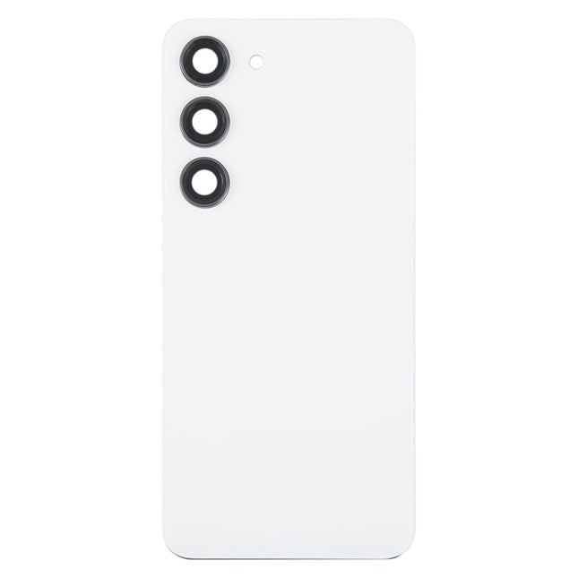 For Samsung Galaxy S23 SM-S911B OEM Glass Battery Back Cover with Camera Lens Frame, For Samsung Galaxy S23 (with Camera Cover)