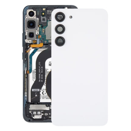 For Samsung Galaxy S23+ SM-S916B OEM Glass Battery Back Cover with Camera Lens Frame, For Samsung Galaxy S23+(with Camera Cover)