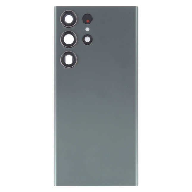 For Samsung Galaxy S23 Ultra SM-S918 Glass Battery Back Cover with Camera Lens Frame, For Samsung Galaxy S23 Ultra(with Camera Cover)