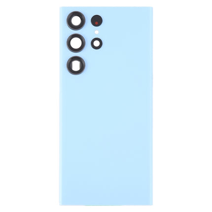 For Samsung Galaxy S23 Ultra SM-S918 Glass Battery Back Cover with Camera Lens Frame, For Samsung Galaxy S23 Ultra(with Camera Cover)