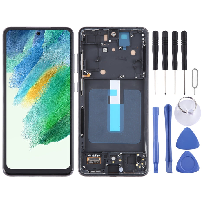 For Samsung Galaxy S21 FE 5G SM-G990B TFT Material LCD Screen Digitizer Full Assembly with Frame, Not Supporting Fingerprint Identification, For Samsung Galaxy S21 FE 5G(TFT)