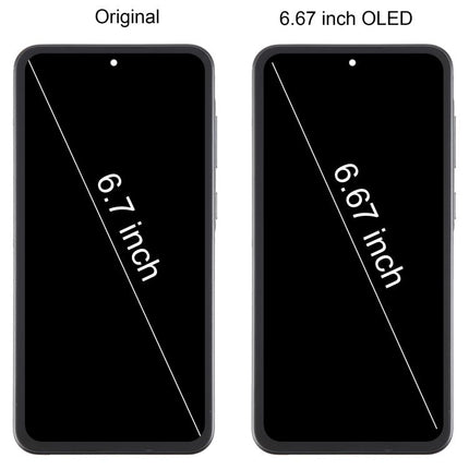For Samsung Galaxy A36 SM-A366B 6.67 inch OLED LCD Screen Digitizer Full Assembly with Frame, For Galaxy A36