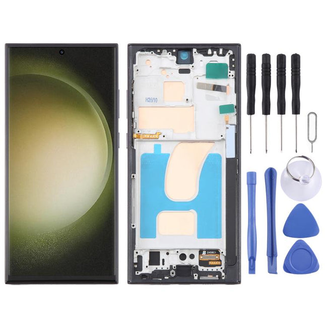 For Samsung Galaxy S23 Ultra SM-S918B 6.72 inch TFT LCD Screen Digitizer Full Assembly with Frame, Not Supporting Fingerprint Identification, For Samsung Galaxy S23 Ultra SM-S918B 6.72 inch(Not Fingerprint)