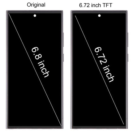 For Samsung Galaxy S23 Ultra SM-S918B 6.72 inch TFT LCD Screen Digitizer Full Assembly with Frame, Not Supporting Fingerprint Identification, For Samsung Galaxy S23 Ultra SM-S918B 6.72 inch(Not Fingerprint)